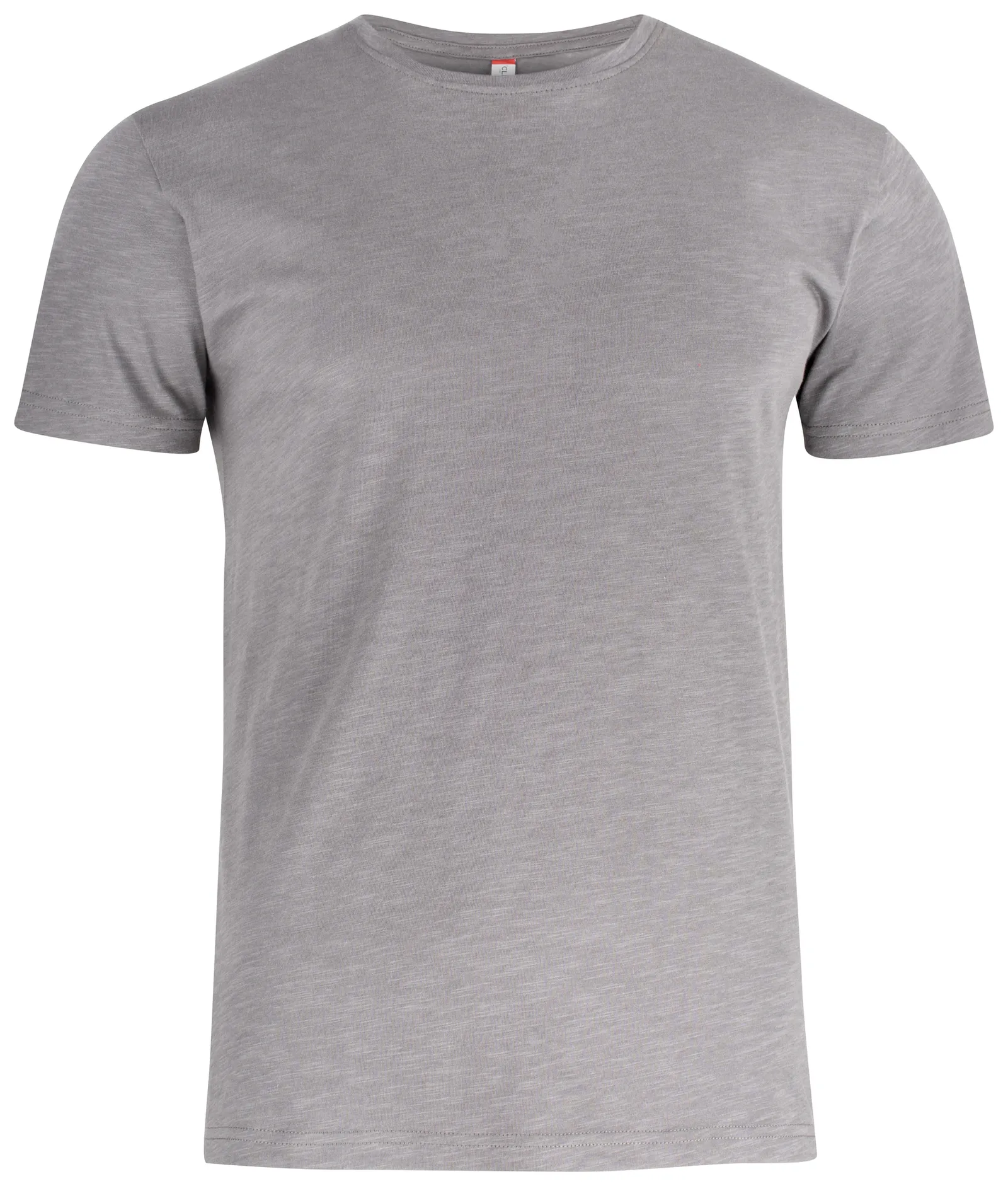 Heren T-shirt Clique Slub-T in Grijs