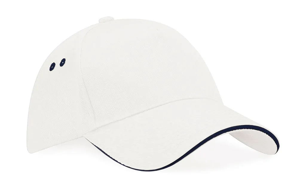 Cap 5 Panel Sandwich Peak B15c in Cap 5 Panel Sandwich Peak B15c - White/French Navy