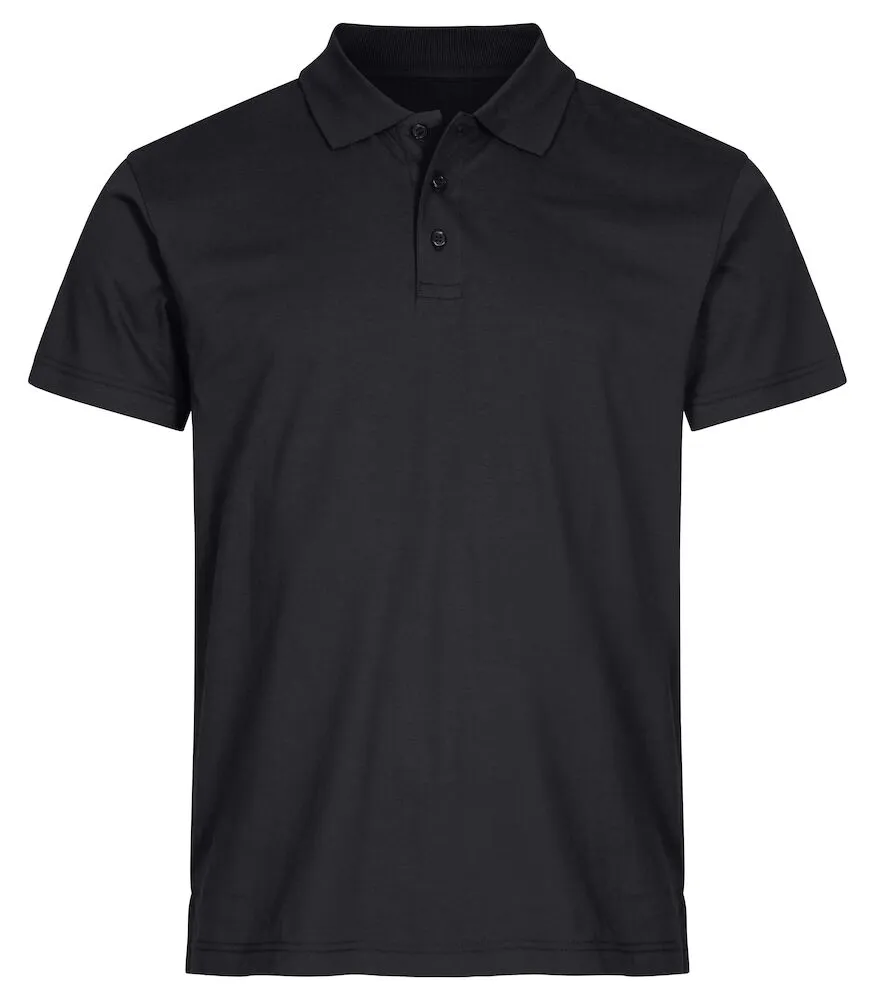 Heren Polo Clique Basic 028230 in Heren Polo Clique Basic 028230 Zwart