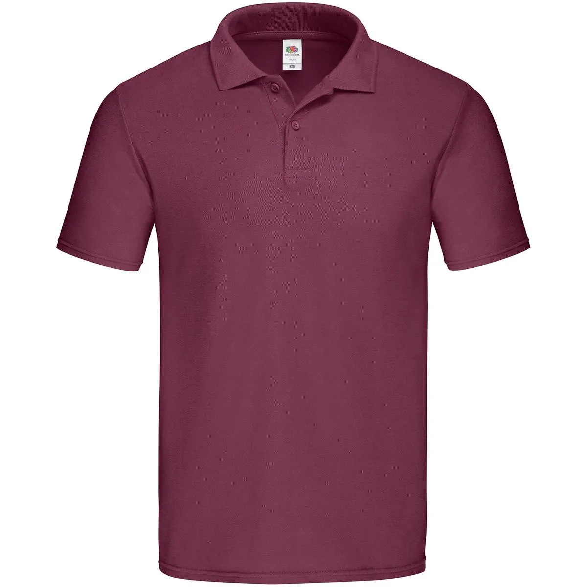 Heren Poloshirt Original Fruit of the Loom 63-050-0 in Heren Poloshirt Original Fruit of the Loom 63-050-0 burgundy