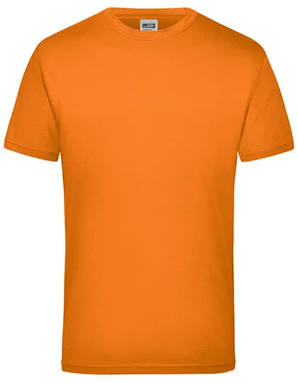 Heren T-shirt James & Nicholson Workwear-T JN800 in Oranje