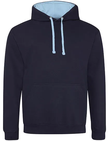 Heren Hoodie AWDis varsity JH003 in Heren Hoodie AWDis varsity JH003 - New French Navy-Sky Blue