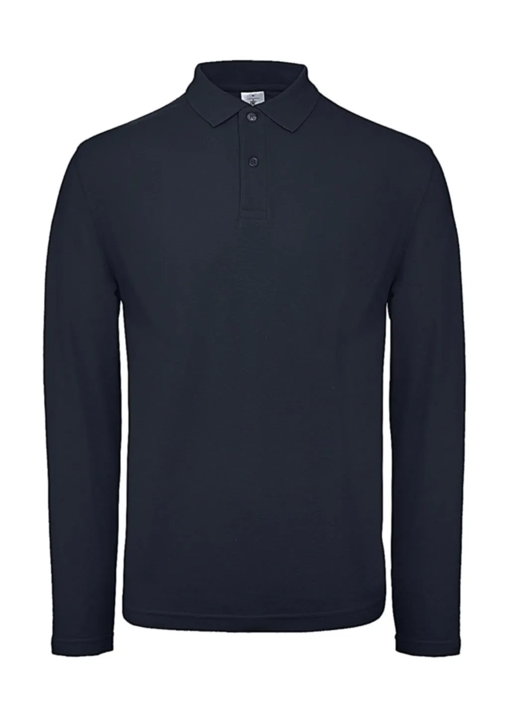 Heren Polo Lange Mouw B&C ID.001 in Heren Polo Lange Mouw B&C ID.001 Navy