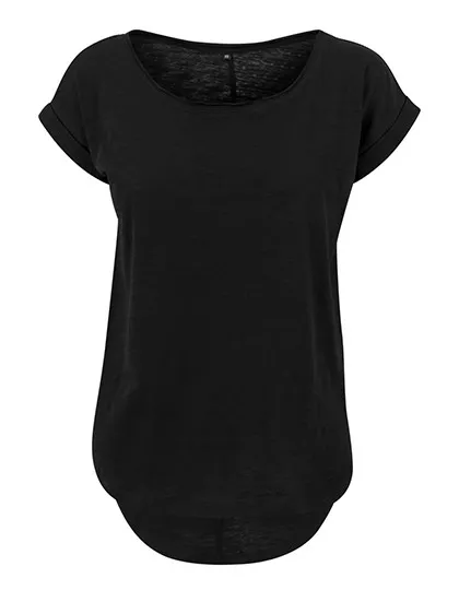 Dames T-shirt Build Your Brand BY036 in Zwart