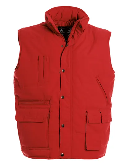 Bodywarmer B&C Explorer JU880 in Bodywarmer B&C Explorer JU880 rood