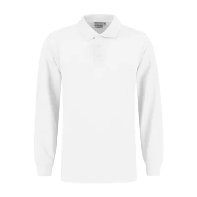 Heren Polo Lange Mouw Santino LEXINGTON in Heren Polo Lange Mouw Santino LEXINGTON Wit