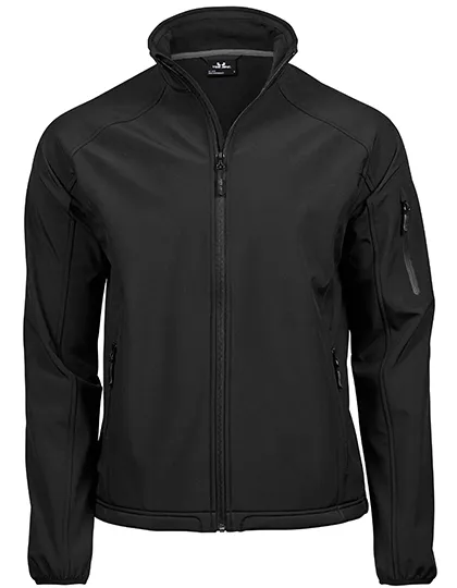 Heren Softshell Jas Tee Jays Lightweight 9510 in Heren Softshell Jas Tee Jays Lightweight 9510 Black
