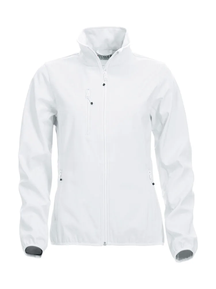 Dames Softshell Jas Clique Basic 020915 in Wit