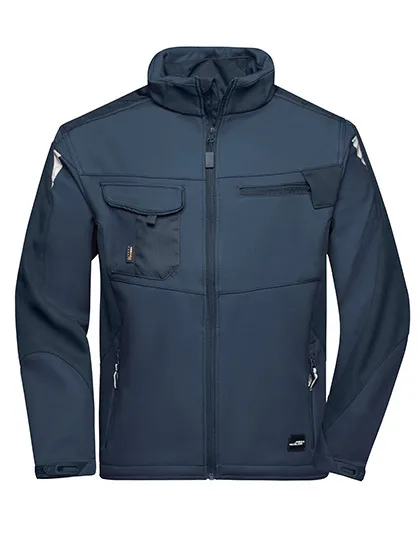 Heren Werk Softshell Jas Daiber JN844 in Heren Werk Softshell Jas Daiber JN844 Navy