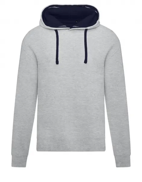 Heren Hoodie Contrast SG SGO24M - Light Oxford-Navy