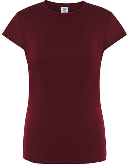 Goedkope Dames T-shirt JHK Regular Comfort TSRLCMF in Goedkope Dames T-shirt JHK Regular Comfort TSRLCMF - Cardinal