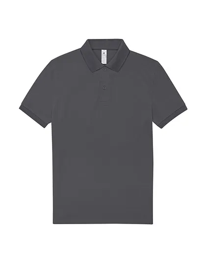 Heren Polo B&C PU424 in Heren Polo B&C PU424 Donker Grijs