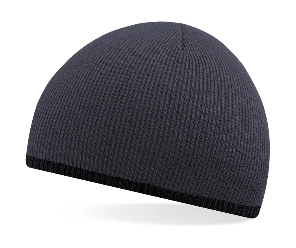 Dames Muts beechfield Two-Tone Beanie Knitted Hat B44c productfoto