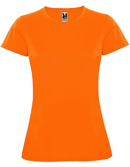 Dames Sportshirt Montecarlo Roly CA0423 in Dames Sportshirt Montecarlo Roly CA0423 -  Fluor Orange