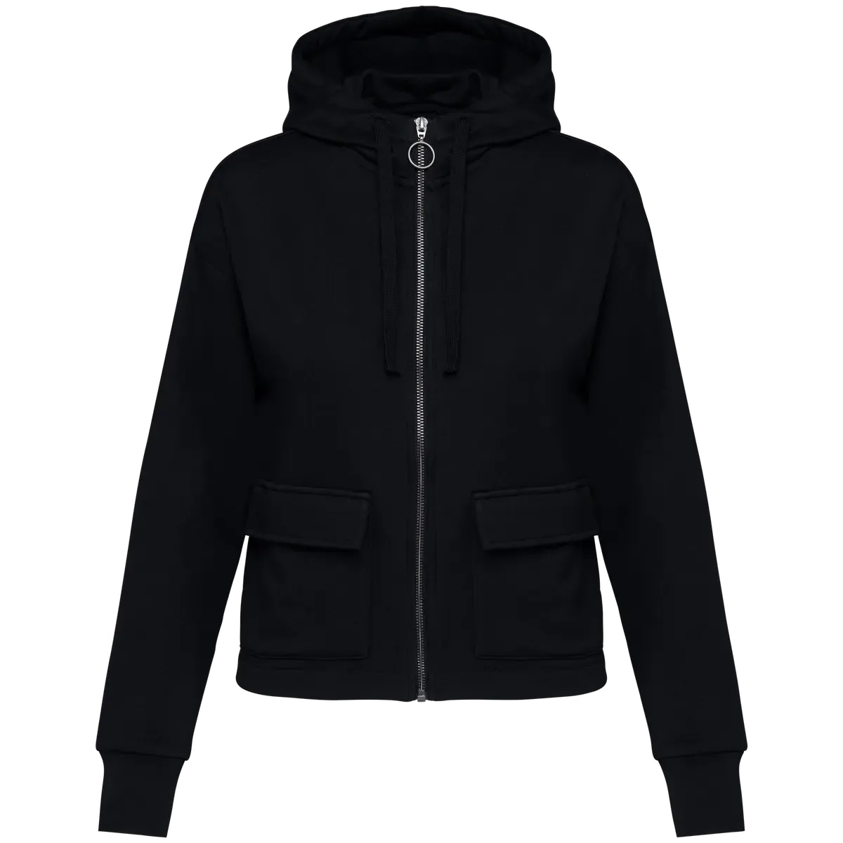 Dames Hoodie Full Zip Native Spirit Ecologisch NS409 in Dames Hoodie Full Zip Native Spirit Ecologisch NS409 - black
