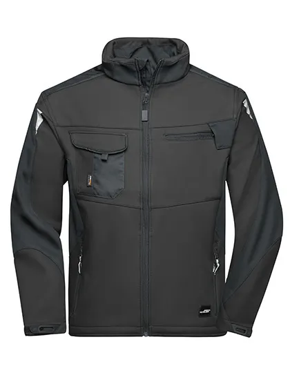 Heren Werk Softshell Jas Daiber JN844 in Heren Werk Softshell Jas Daiber JN844 Zwart