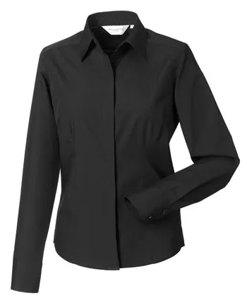 Dames blouse Poplin Russell 942F lange mouw productfoto