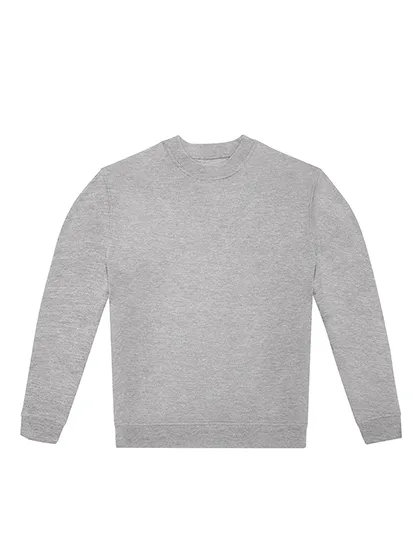 Heren Sweater B&C ID.332 Crew WG004 in Heren Sweater B&C ID.332 Crew WG004 Sport Grey