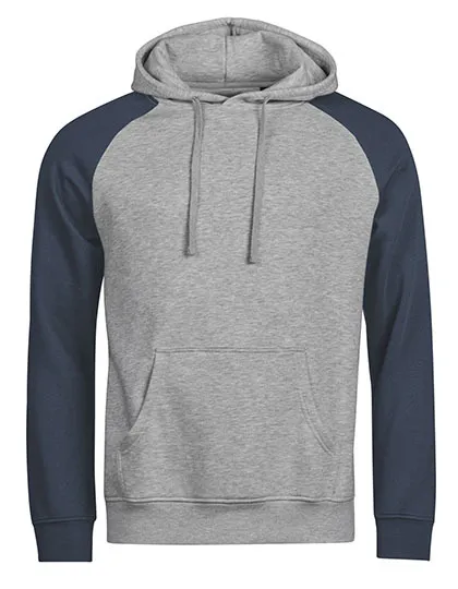 Baseball Hooded Sweater Tee Jays 5156 in Baseball Hooded Sweater Tee Jays 5156 Heather-Ink