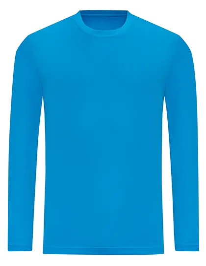 Heren Sportshirt Lange Mouw AWDis JC002 in Heren Sportshirt Lange Mouw AWDis JC002 sapphire blue
