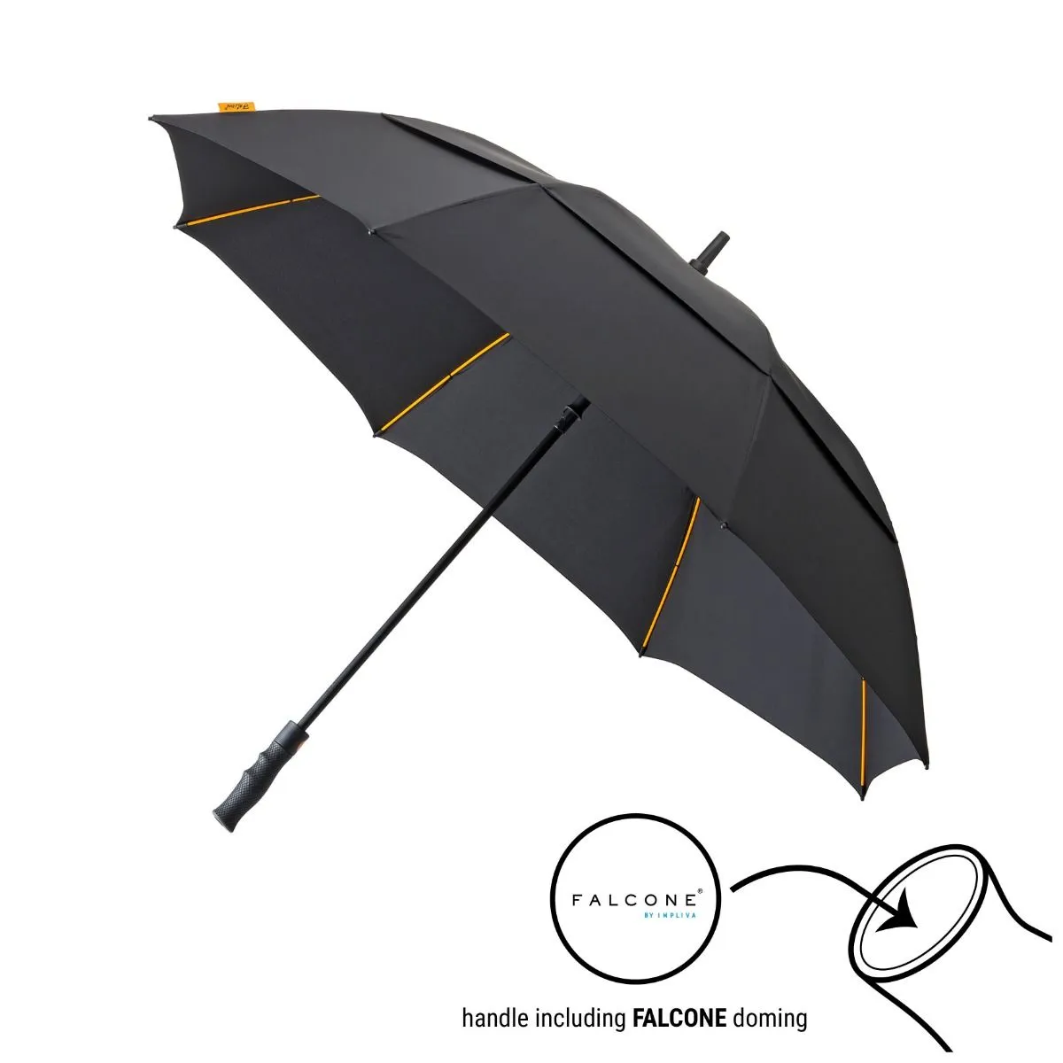 Storm Paraplu GP-76 130CM in Storm Paraplu GP-76 130CM Zwart