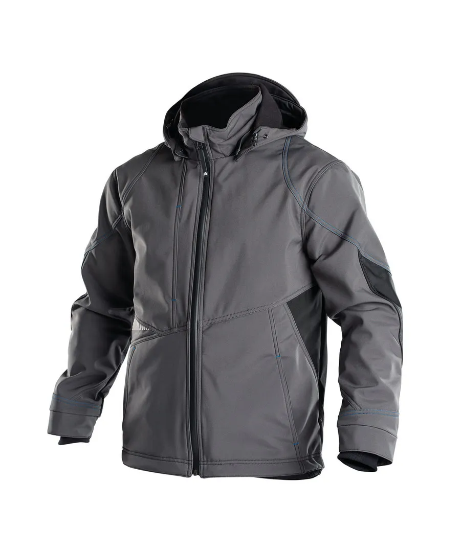 DASSY Softshell Jas Gravity Next in DASSY Softshell Jas Gravity Next ANTRACIET GRIJS-ZWART