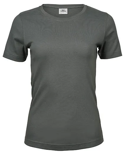 Dames T-shirt Tee Jays Interlock 580 in Dames T-shirt Tee Jays Interlock 580 - Powder Grey