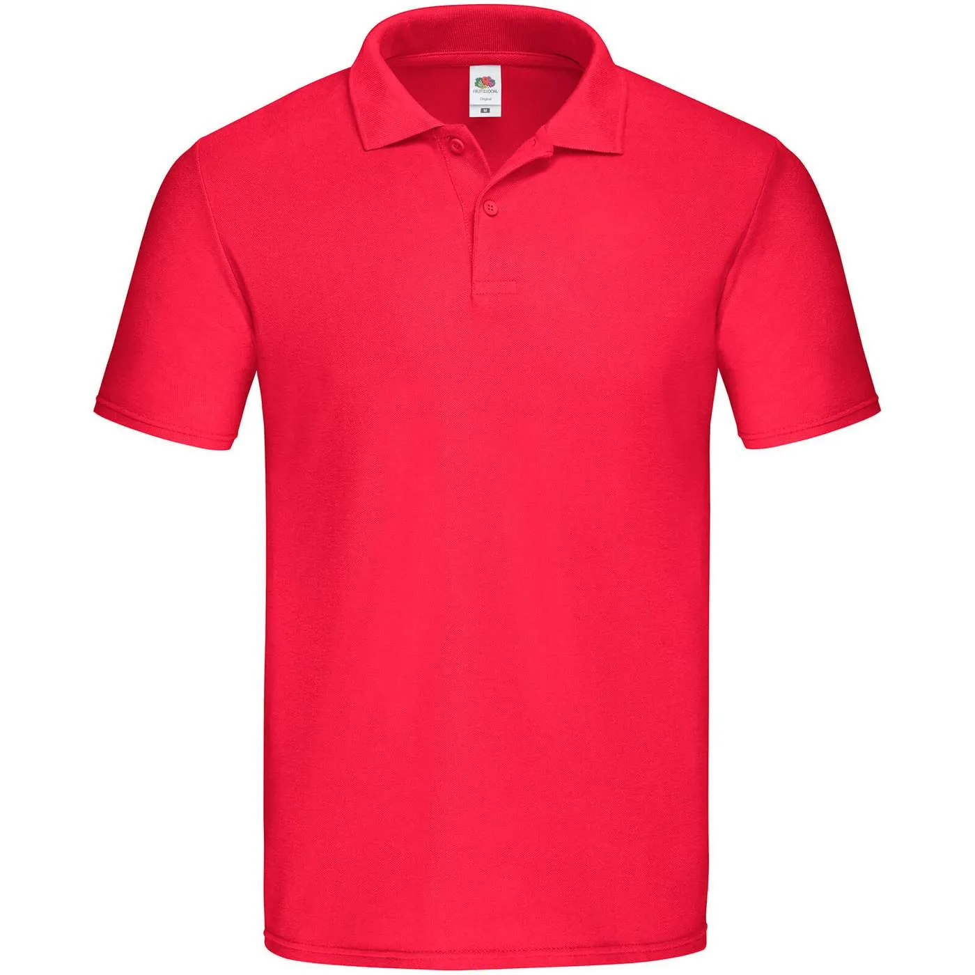 Heren Poloshirt Original Fruit of the Loom 63-050-0 in Heren Poloshirt Original Fruit of the Loom 63-050-0 rood