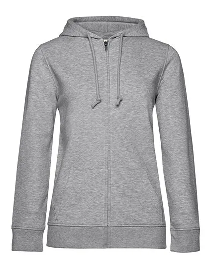 Organische Dames Hoodie met rits B&C Inspire Zipped WW36B in Organische Dames Hoodie met rits B&C Inspire Zipped WW36B - Heather Grey