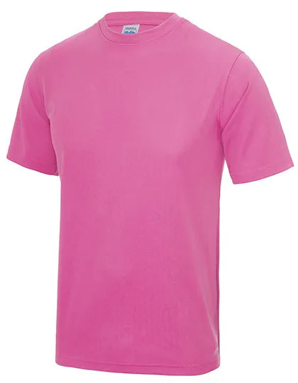 Heren Sportshirt AWDis JC001 in Heren Sportshirt AWDis JC001 Electric Pink