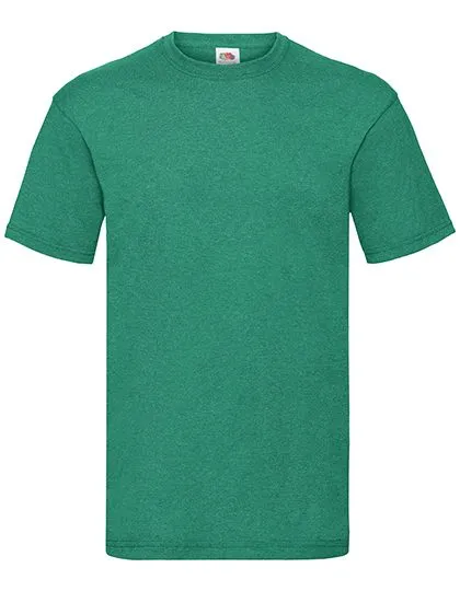 T-shirts Fruit of the Loom Value weight 61-036-0 in T-shirts Fruit of the Loom Value weight 61-036-0 - Retro Heather green