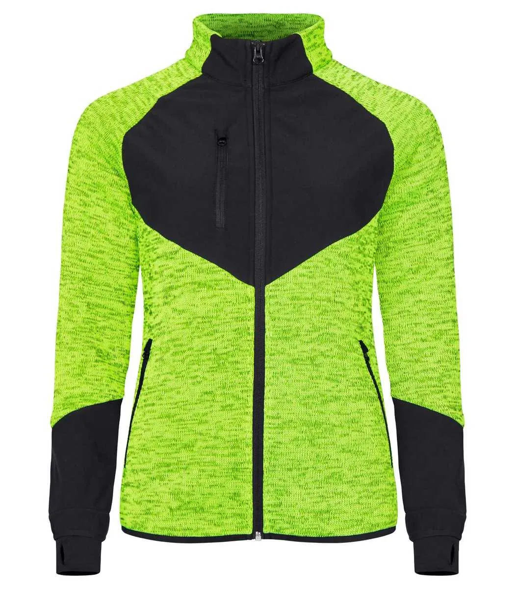 Dames Fleece vest Clique Haines 023947 in Dames Fleece vest Clique Haines 023947 signaal geel
