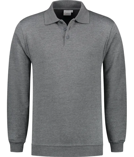 Polo Sweater Santino Robin in Polo Sweater Santino Robin donker grijs