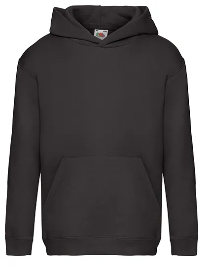 Kinder Hoodie Fruit of the Loom 62-037-0 in Kinder Hooded sweaters Fruit of the Loom Zwart