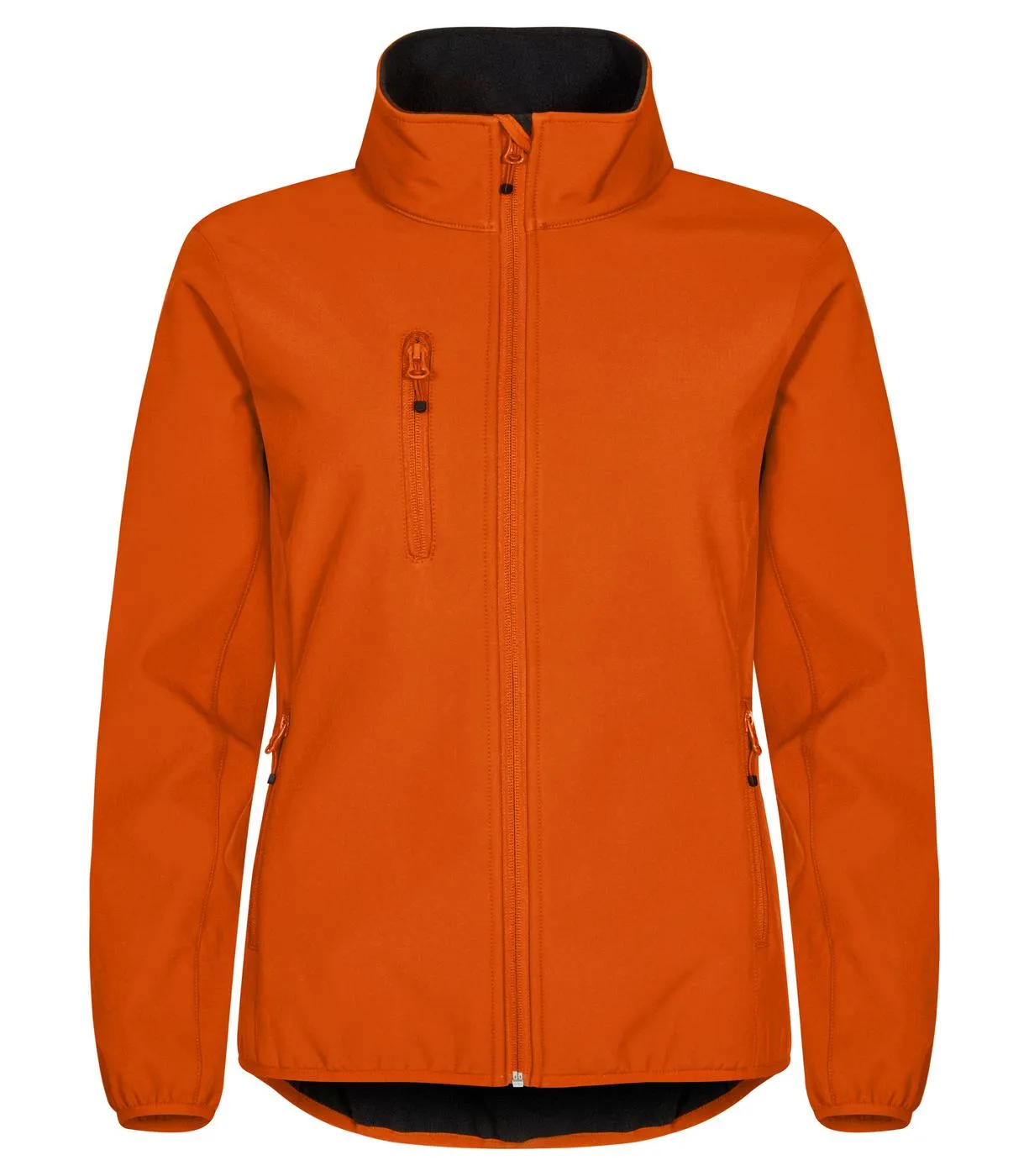 Dames Softshell Jas Clique Classic 0200915 in Dames Softshell Jas Clique Classic 0200915 diep oranje