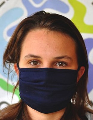 Fair Trade Face Mask bedrukt in 1 kleur
