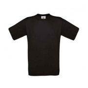 Heren T-shirts B&C Exact 150 Zwart