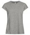 Dames T-shirt Clique Fashion Top 029005 Grijsmelange