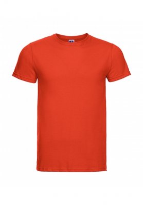 Goedkope Oranje Heren T-shirt Fitted Russell