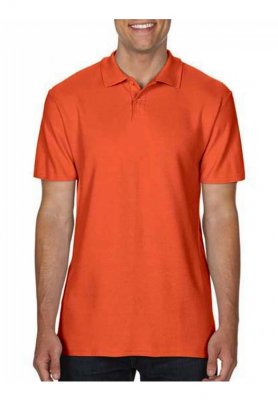 Goedkope Oranje Heren Poloshirt Gildan