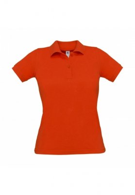 Goedkope Oranje Dames Poloshirt B&C