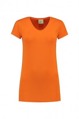 Oranje Dames T-shirt V hals Lemon & Soda LEM1262