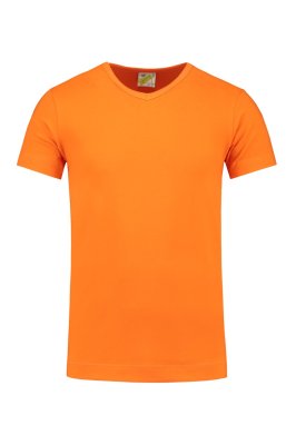 Goedkope Oranje Heren T-shirt V Hals Lemon & Soda LEM1264