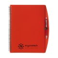 NoteBook A4 notitieboek transparant rood