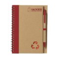 RecycleNote-L notitieboekje rood