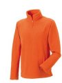 Fleece Sweater Adult's Quarter zip Russel 8740M orange