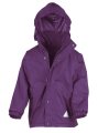 Jassen Junior Reversible Stormproof Jacket Result R160JY purple