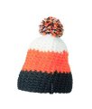 Muts Crocheted with Pompon MB7940 carbon/orange/white