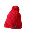 Muts Unicoloured Crocheted with Pompon MB7939 red