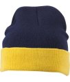 Muts Knitted MB7550 navy/gold-yellow